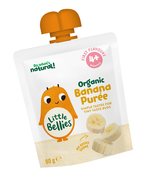 Baby Pouches: Organic Banana Purée For 4+ Month Old