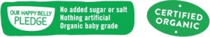 No added sugar or salt. Nothing artificial. Organic baby grade. Certified organic.